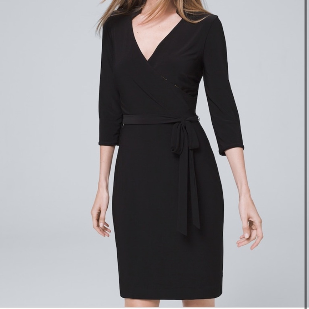 NWT White House Black Market Faux Wrap Dress